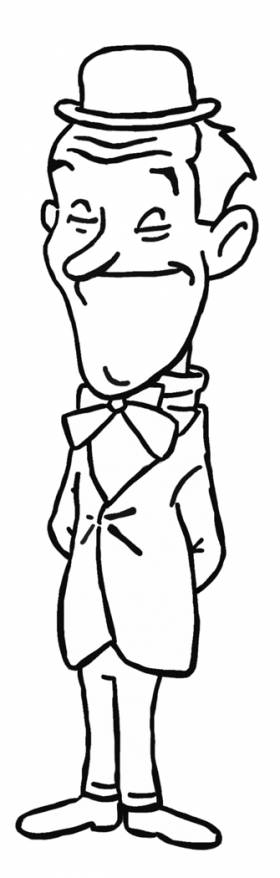 coloriage laurel bras croises